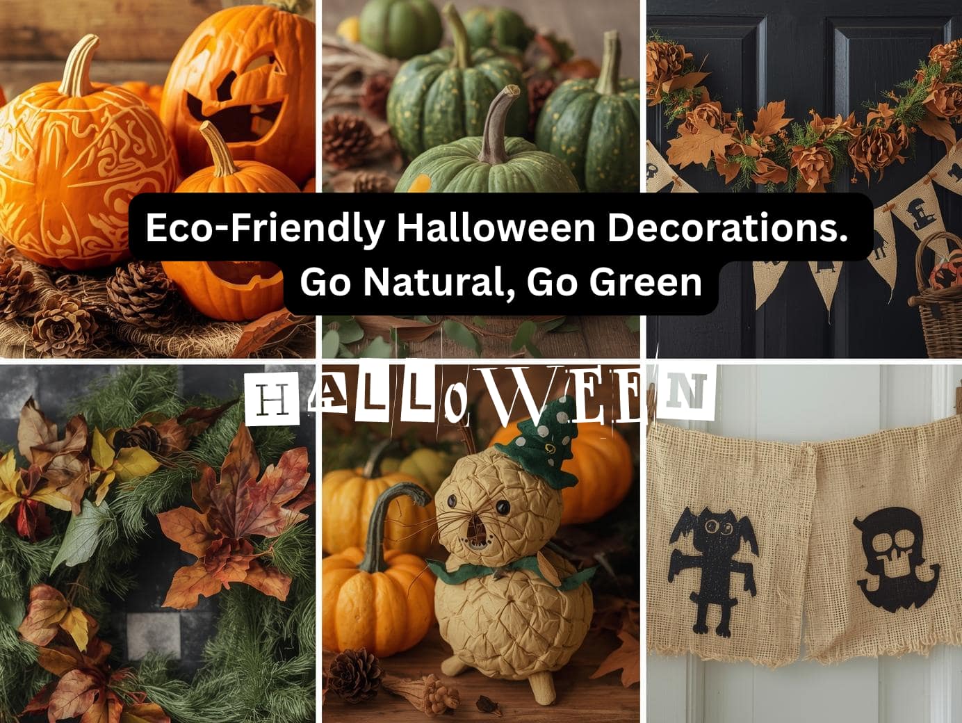 Eco-Friendly Halloween Decorations. Go Natural, Go Green