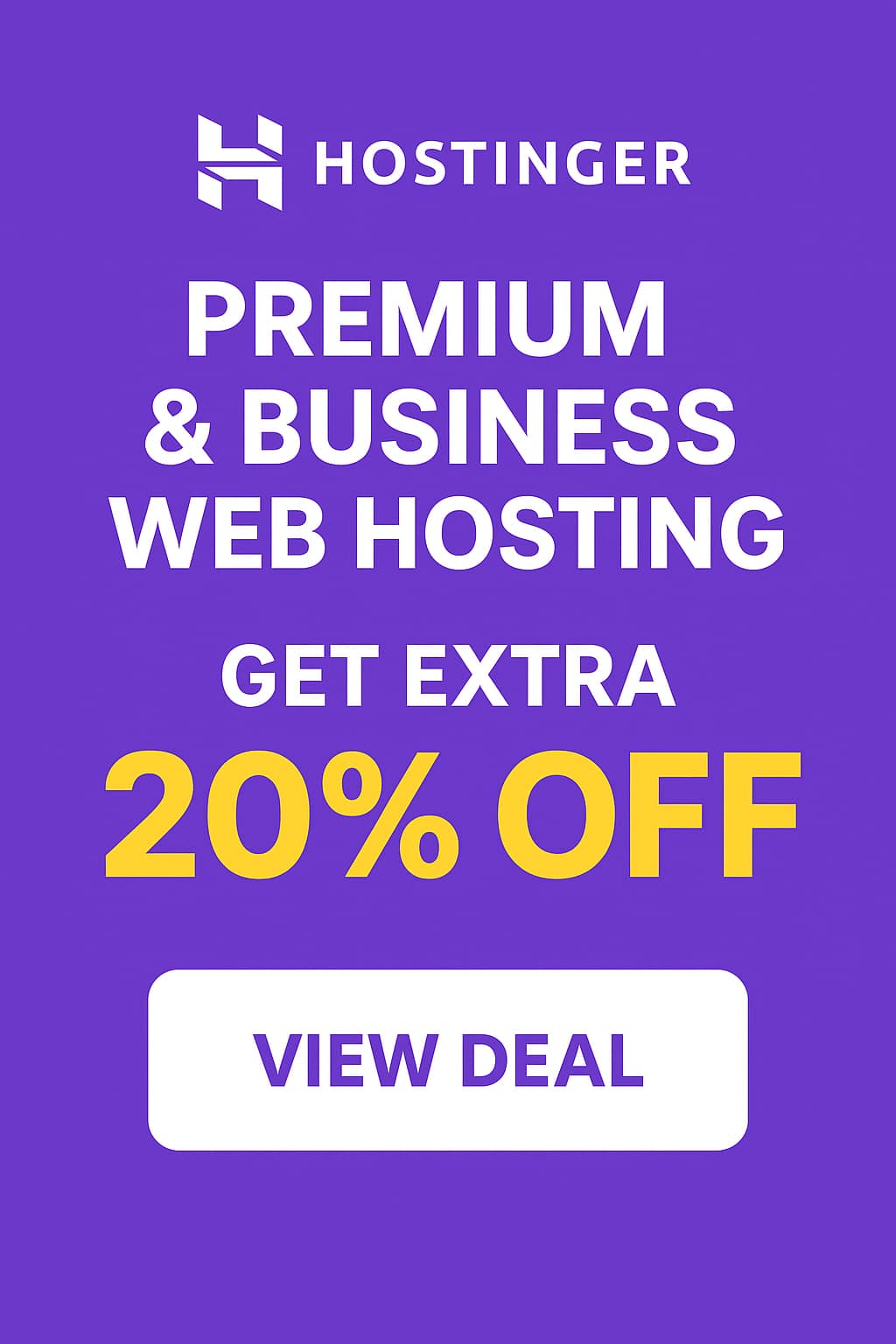 hostinger web hosting deals