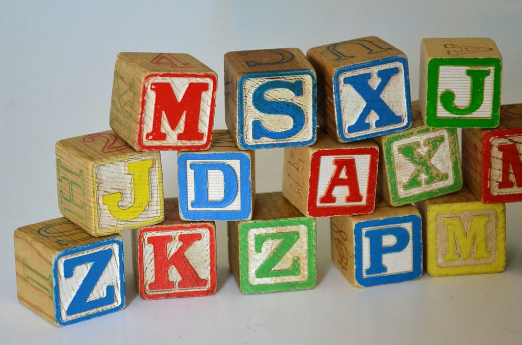letter block toy, building blocks toys