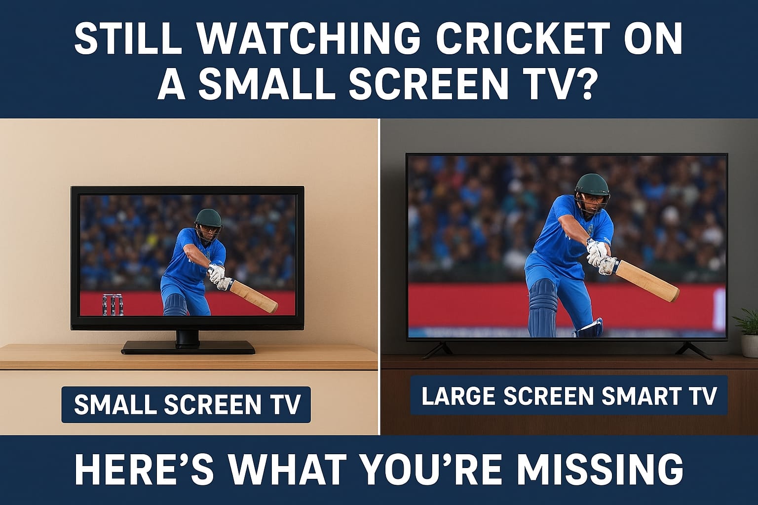 Still Watching Cricket on a Small Screen TV? Here’s What You’re Missing