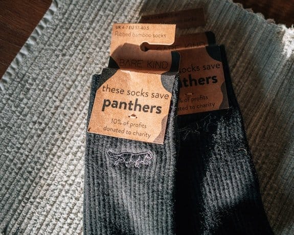 A pair of jeans with a tag on them. winter products