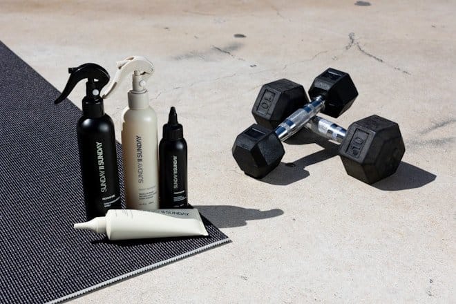 a group of bottles and a camera. fitness accessories